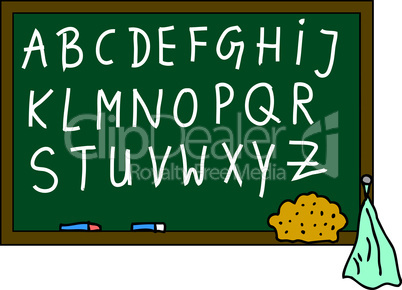 Schultafel Alphabet