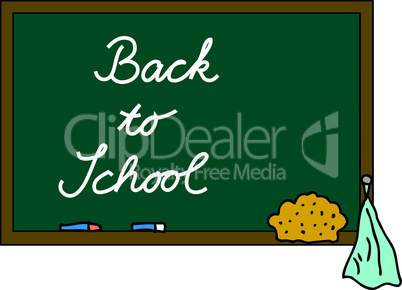 Schultafel back to school