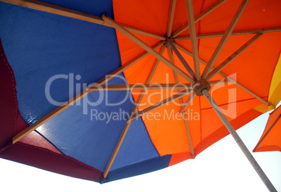 Colorful beach umbrellas