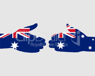 Australischer Handschlag