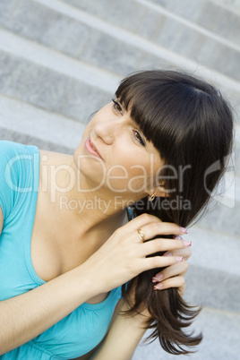 Portrait young woman