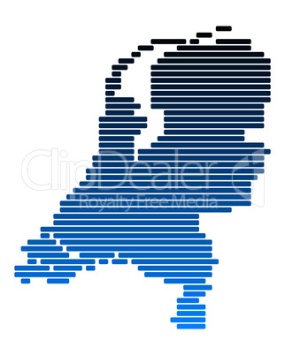 Karte der Niederlande