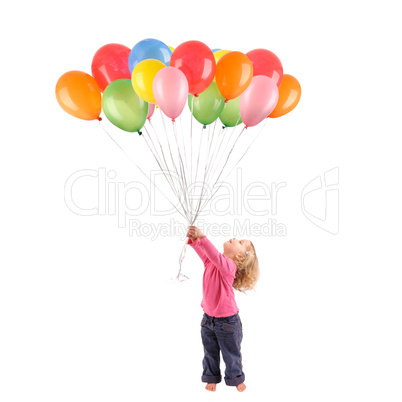 Kind mit Luftballons