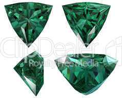 triangle shape diamond isolated