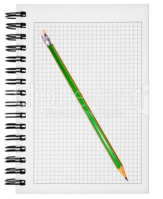 Datebook and pencil