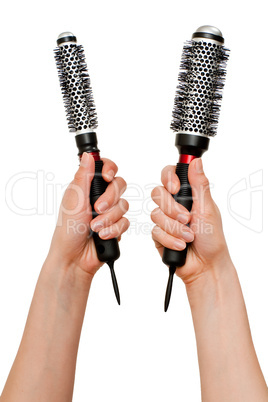 Couple of hairbrushes