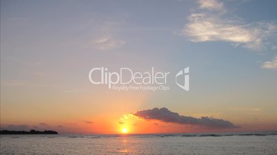 Gili Meno island sunset timelapse