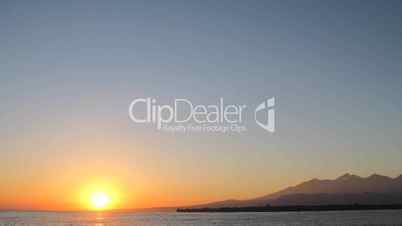 Gili Meno island sunrise timelapse