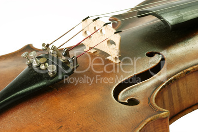 Schallloch einer alten Geige