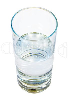 Glass of clear water