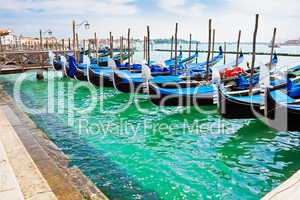 Gondola boats in Venice