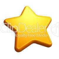 isolated yellow star
