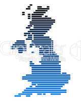 Karte von Großbritannien