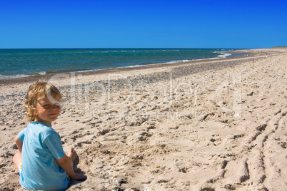 child on a beach
