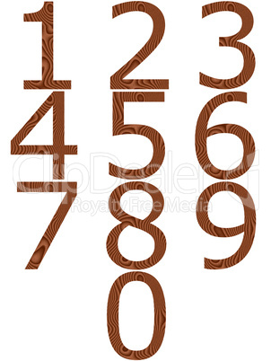 Wooden Numbers