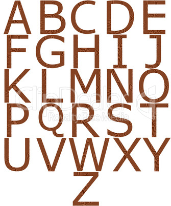 Wooden Alphabet