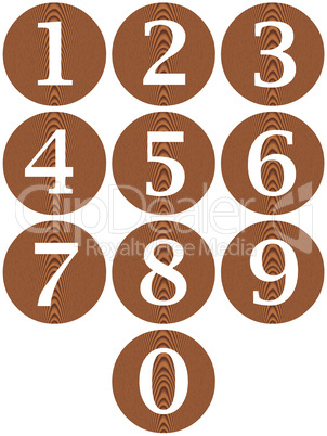 Wooden Framed Numbers