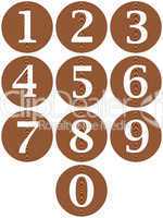 Wooden Framed Numbers