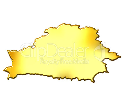 Belarus 3d Golden Map