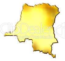 Congo the Democratic Republic of the, 3d Golden Map