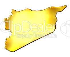 Syria 3d Golden Map
