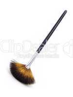 brush for makeup on white background close up