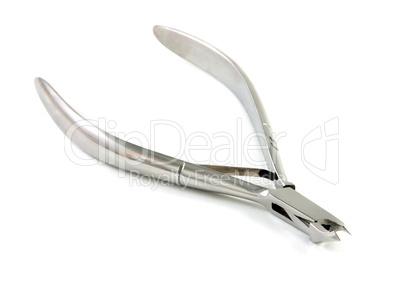 Manicure set isolated on white