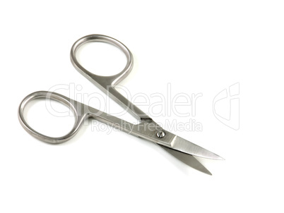 Scissors for manicure isolated on white