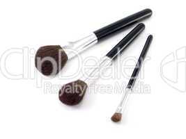Three brushes for make-up