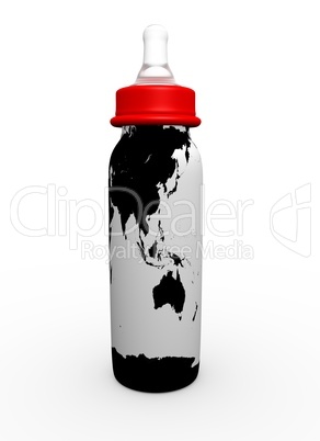 Asia Australia milk bottle