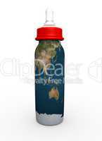 Asia Australia milk bottle