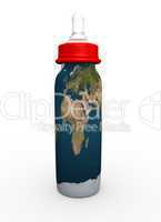 Europe, Africa and Middle East milk bottle