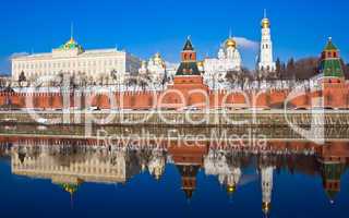 Moscow Kremlin and reflection