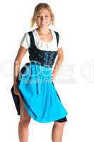 junge Frau im Dirndl