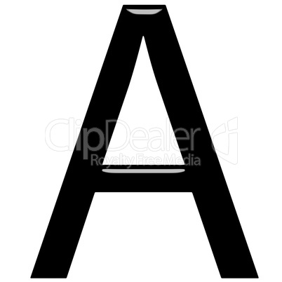 3D Letter A