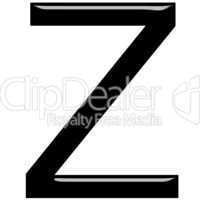 3D Letter Z