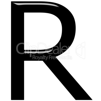 3D Letter R