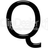 3D Letter Q