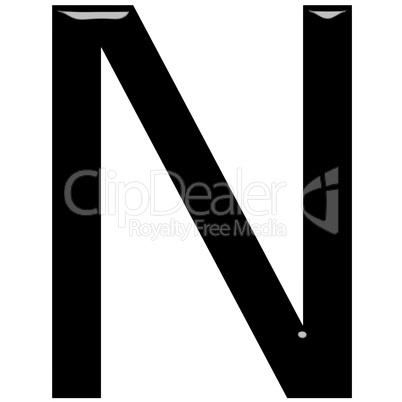 3D Letter N