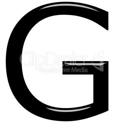 3D Letter G