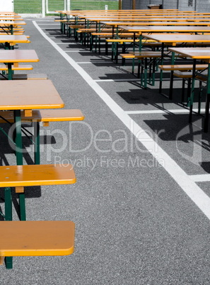 Festival restaurant table