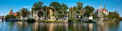 Panoramaaufnahme der Lübecker Altstadt