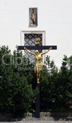 Crucifix in church Vranov