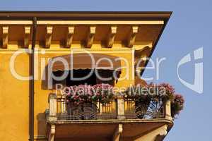 Garda, Hausdetail am Gardasee, Venetien, Italien