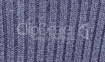 Blue knitted cotton mesh