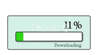 Download bar downloading on white background - Technology - Computers