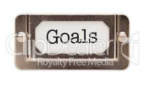 Goals File Drawer Label