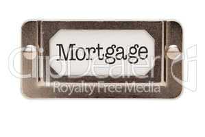 Mortgage File Drawer Label