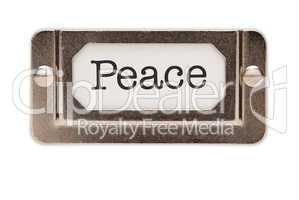 Peace File Drawer Label