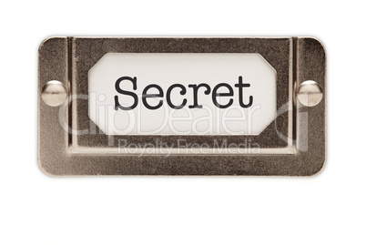 Secret File Drawer Label